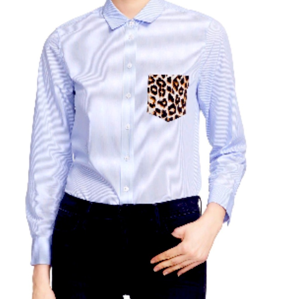 A pocket detailed striped shirt by Equipment.